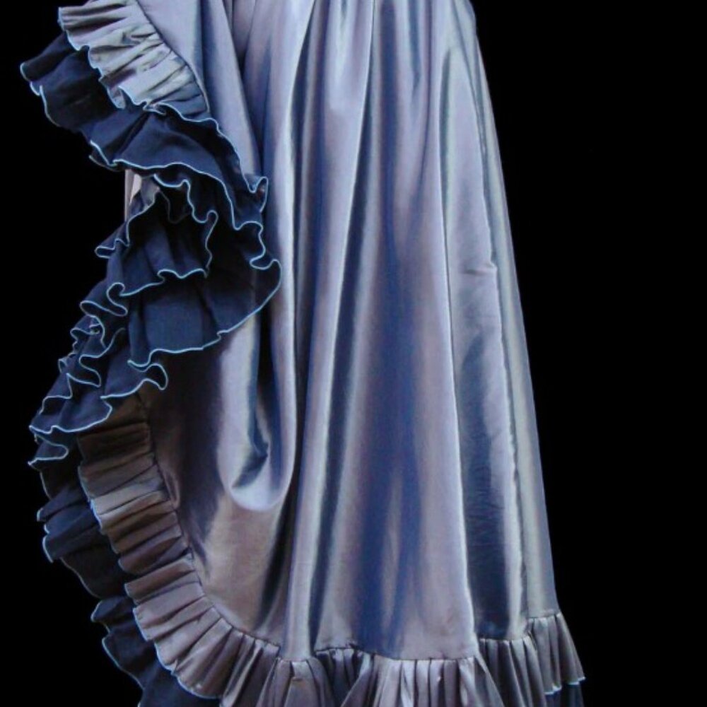 Moresca Gitana Skirt in Light Blue/Blue